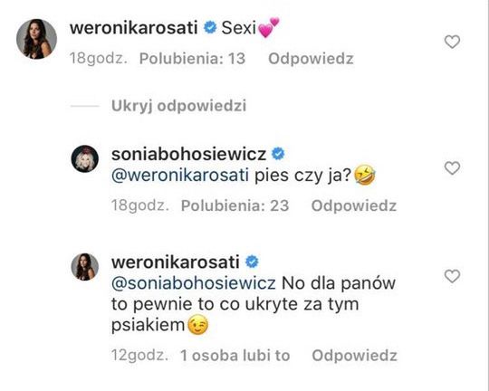 Sonia Bohosiewicz zasłania goliznę jamnikiem