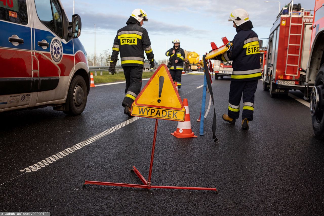 Tragedia na DW 384. Zginął motocyklista