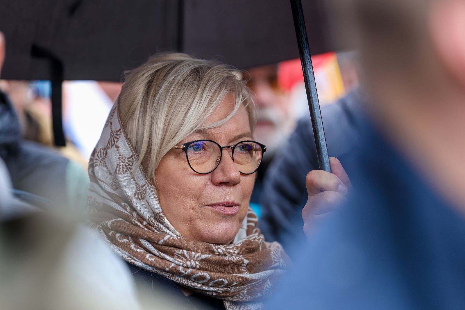 Julia Przyłębska na marszu papieskim