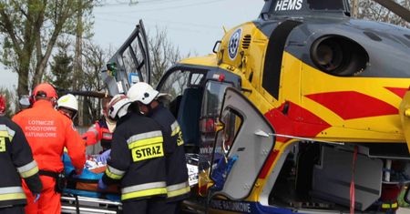 Słubice. Groźny wypadek na drodze krajowej, lądował helikopter LPR