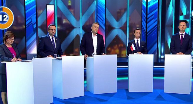 1,61 mln widzów debaty przedwyborczej w TVN24. W grupie 16-49 stacja wyprzedziła TVP1 i TVP2