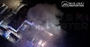 Czosnów: Nocny pożar hali. W akcji siedem zastępów straży pożarnej