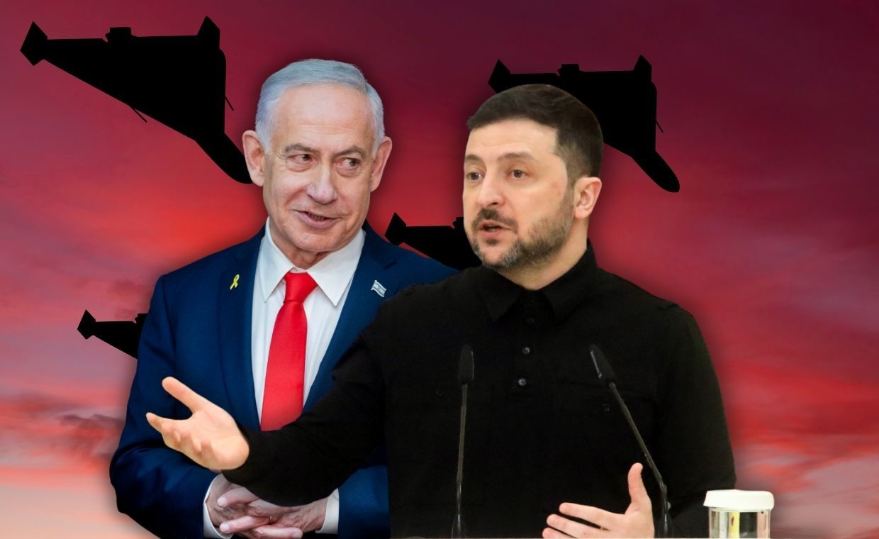 Netanjahu chce rozmawiać z Zełenskim o dronach