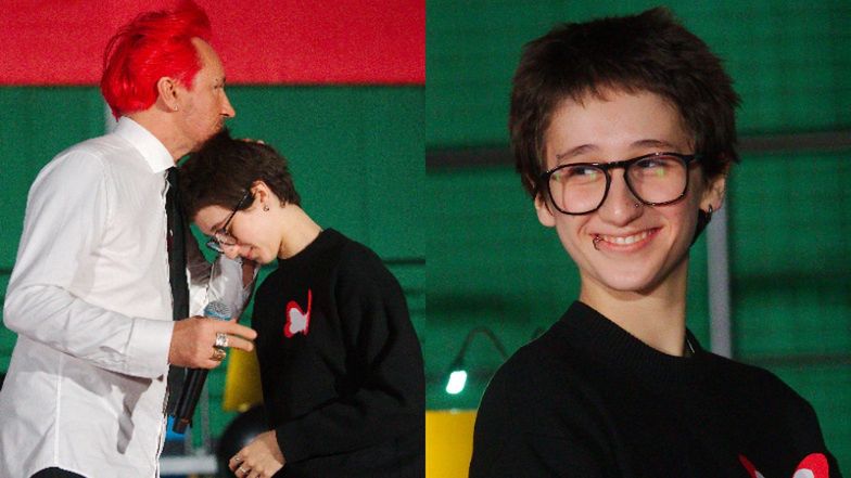 Michał Wiśniewski z córką