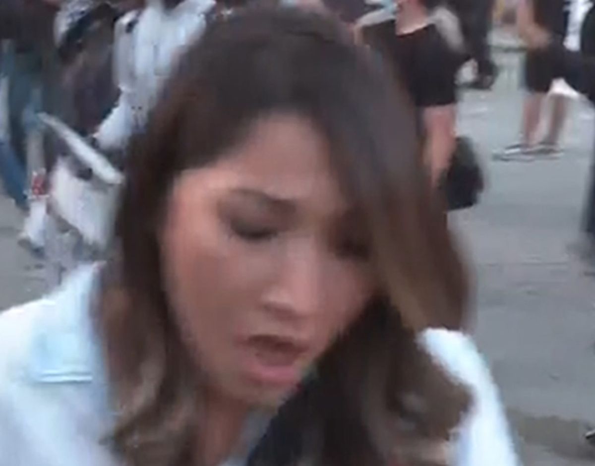 Wszystko się nagrało. Dziennikarka zaatakowana gazem