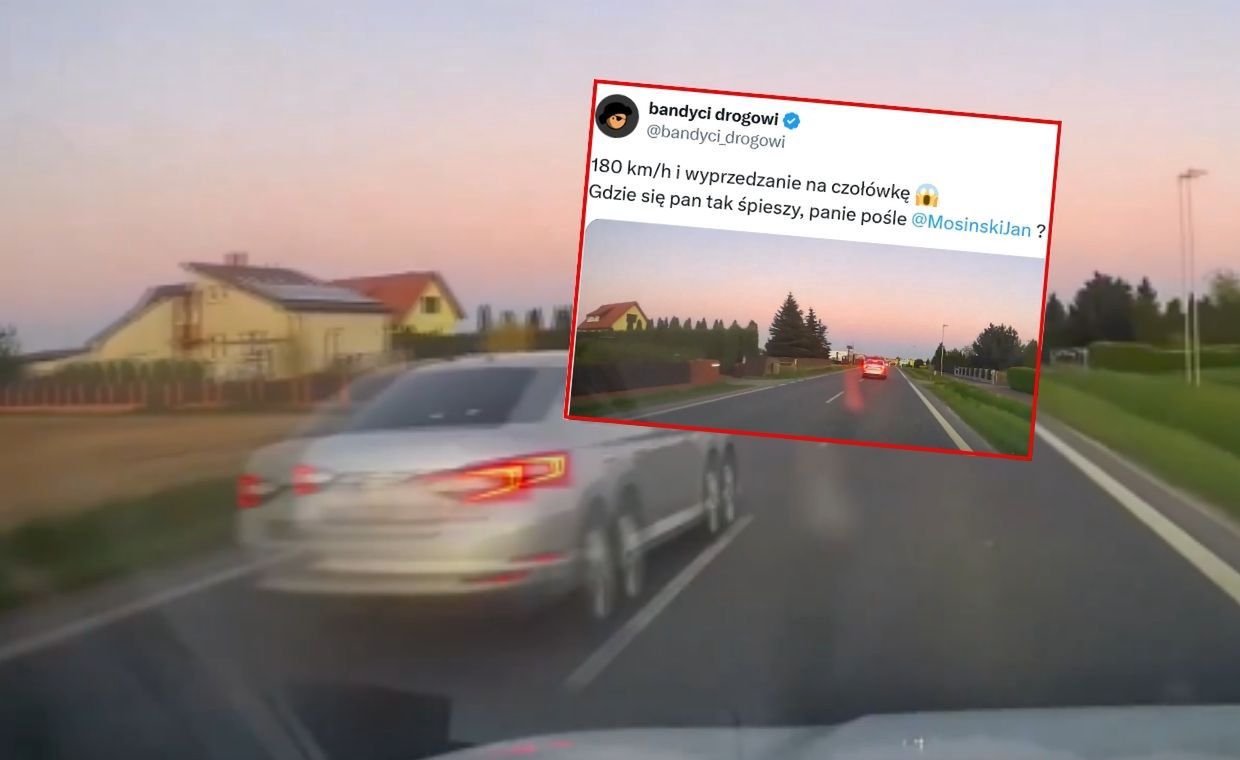 Nagranie zarejestrowane przez kamerę samochodową