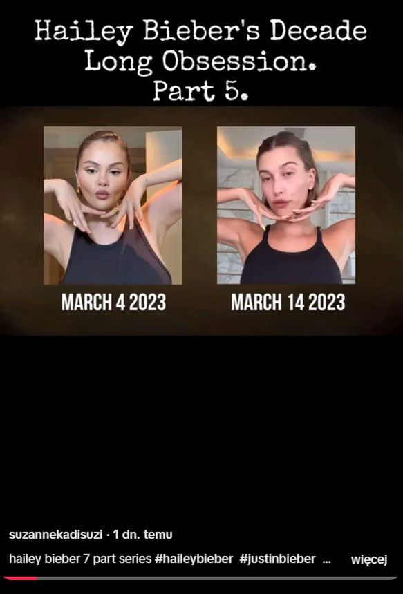 Hailey Bieber jest posądzana o naśladowanie Seleny Gomez