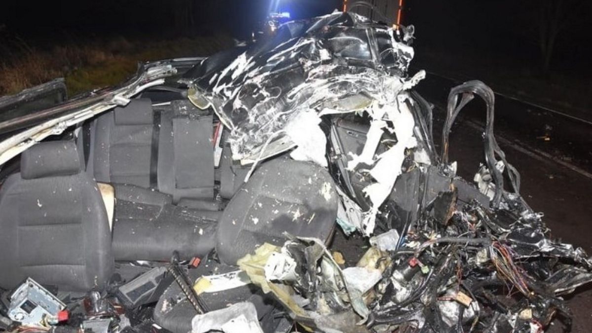 Samochód został całkowicie zniszczony