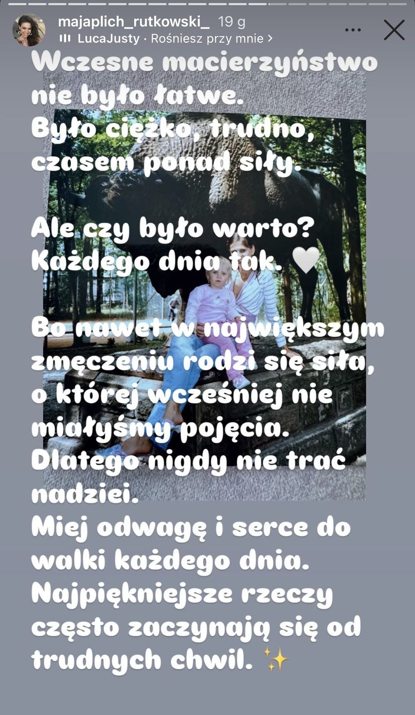 Maja Rutkowski pokazała stare zdjęcia