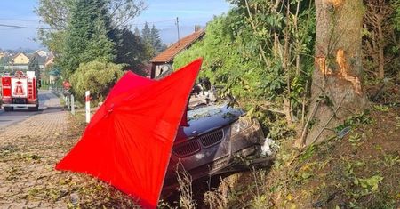 Kierowca BMW nie żyje. Tragedia w Dobrzechowie