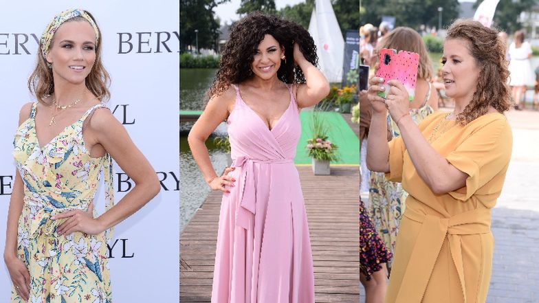 Agnieszka Kaczorowska, Iwona Węgrowska i Anna Powierza na pokazie charytatywnym