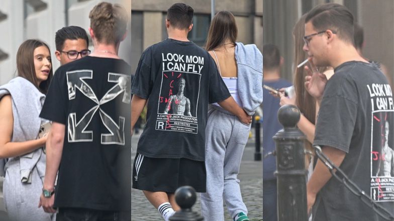 Allan Krupa na spacerze z dziewczyną