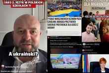 przykłady antyukraińskich wpisów w social mediach 