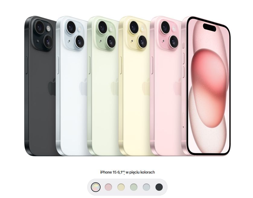 iPhone 15 w nowych kolorach