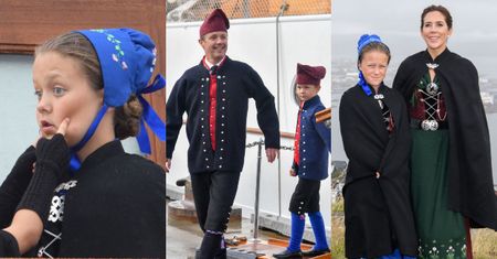 Duńska rodzina królewska zwiedza Wyspy Owcze w tradycyjnych strojach (ZDJĘCIA)