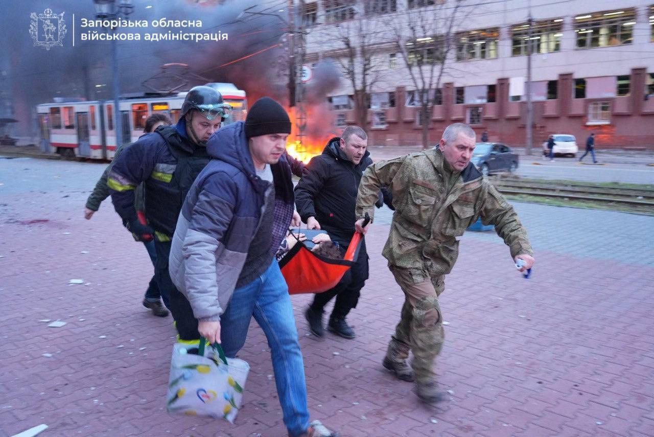 Rosyjski atak na Zaporoże 