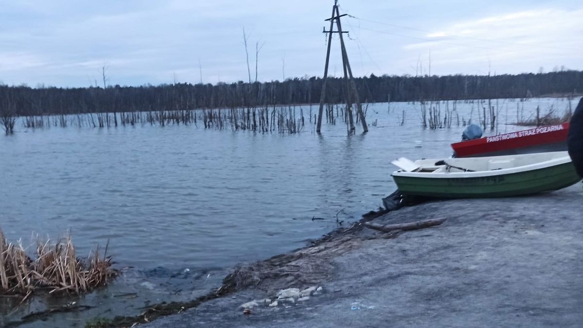 Rozlewisko w rejonie kopalni Bogdanka