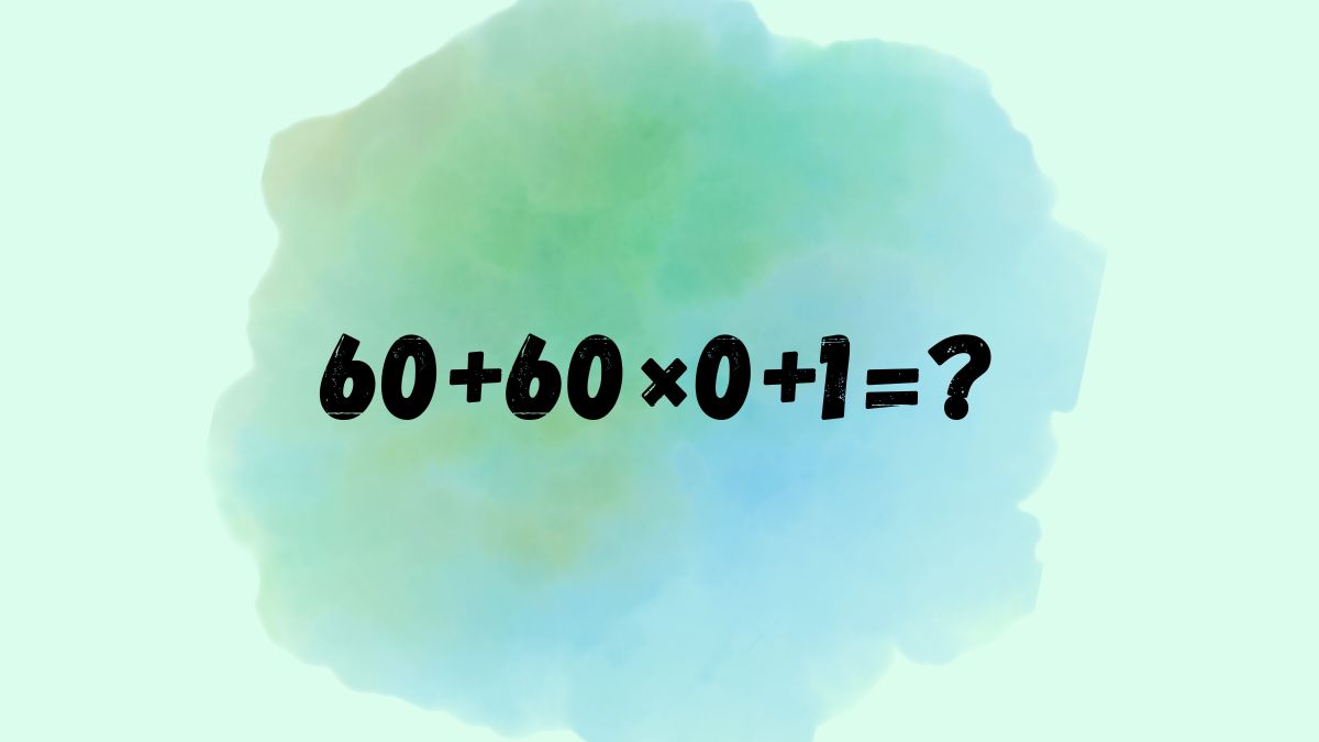 To równanie matematyczne ma trzy wyniki 