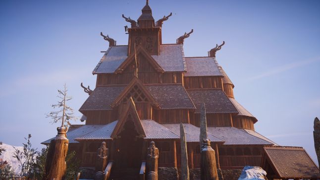 Typowa świątynia typu stavkirke