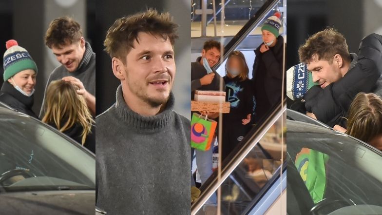 Mikołaj Roznerski i Marta Juras uczcili urodziny syna wypadem do galerii