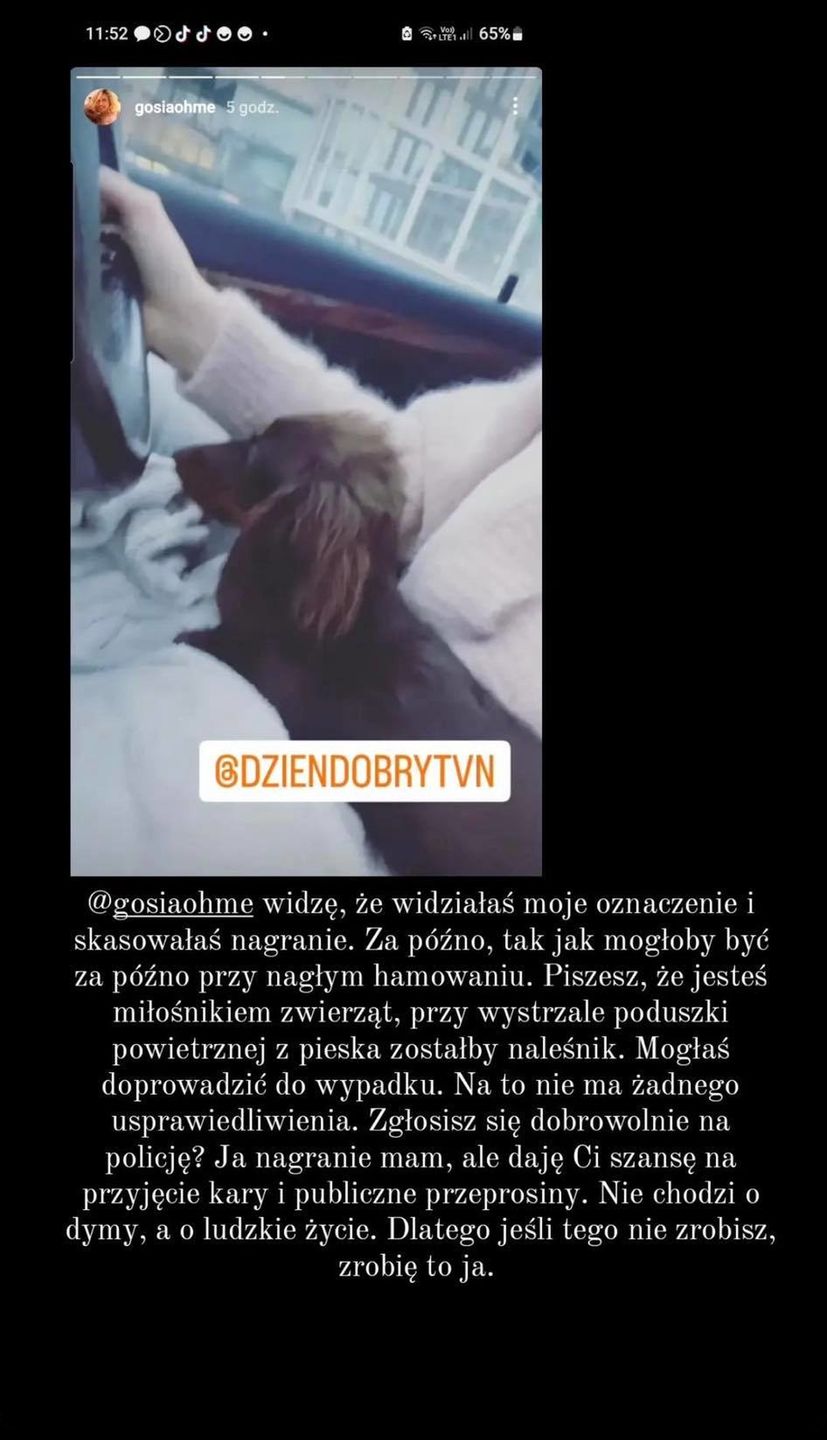 Posty Niewyparzonej Pudernicy o Małgorzacie Ohme