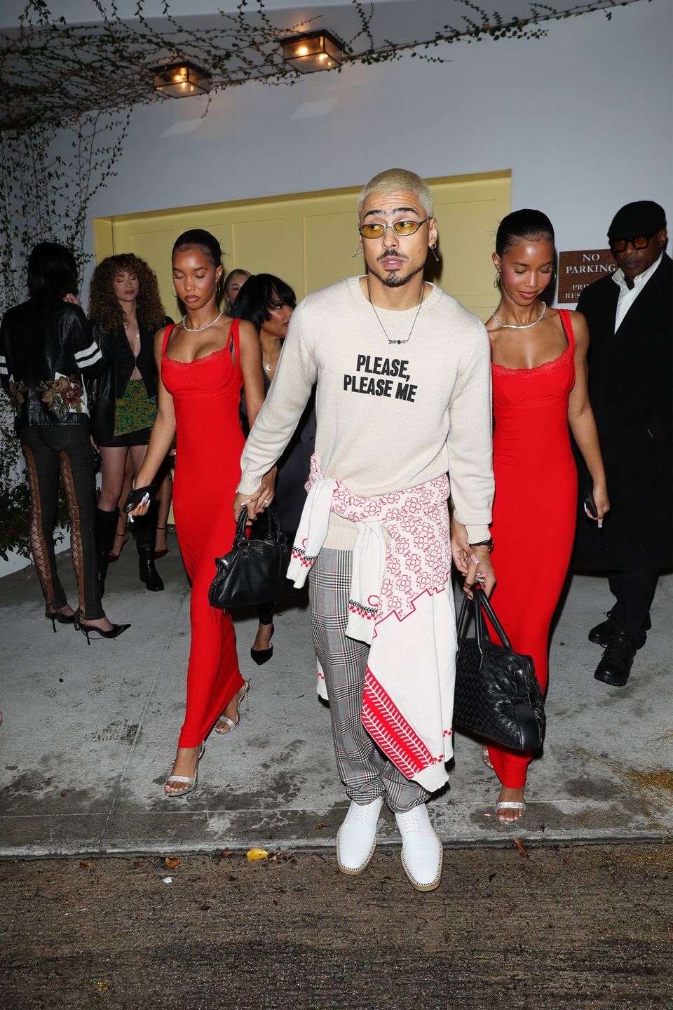 Jessie James i D'Lila Star Combs oraz Quincy Brown na imprezie