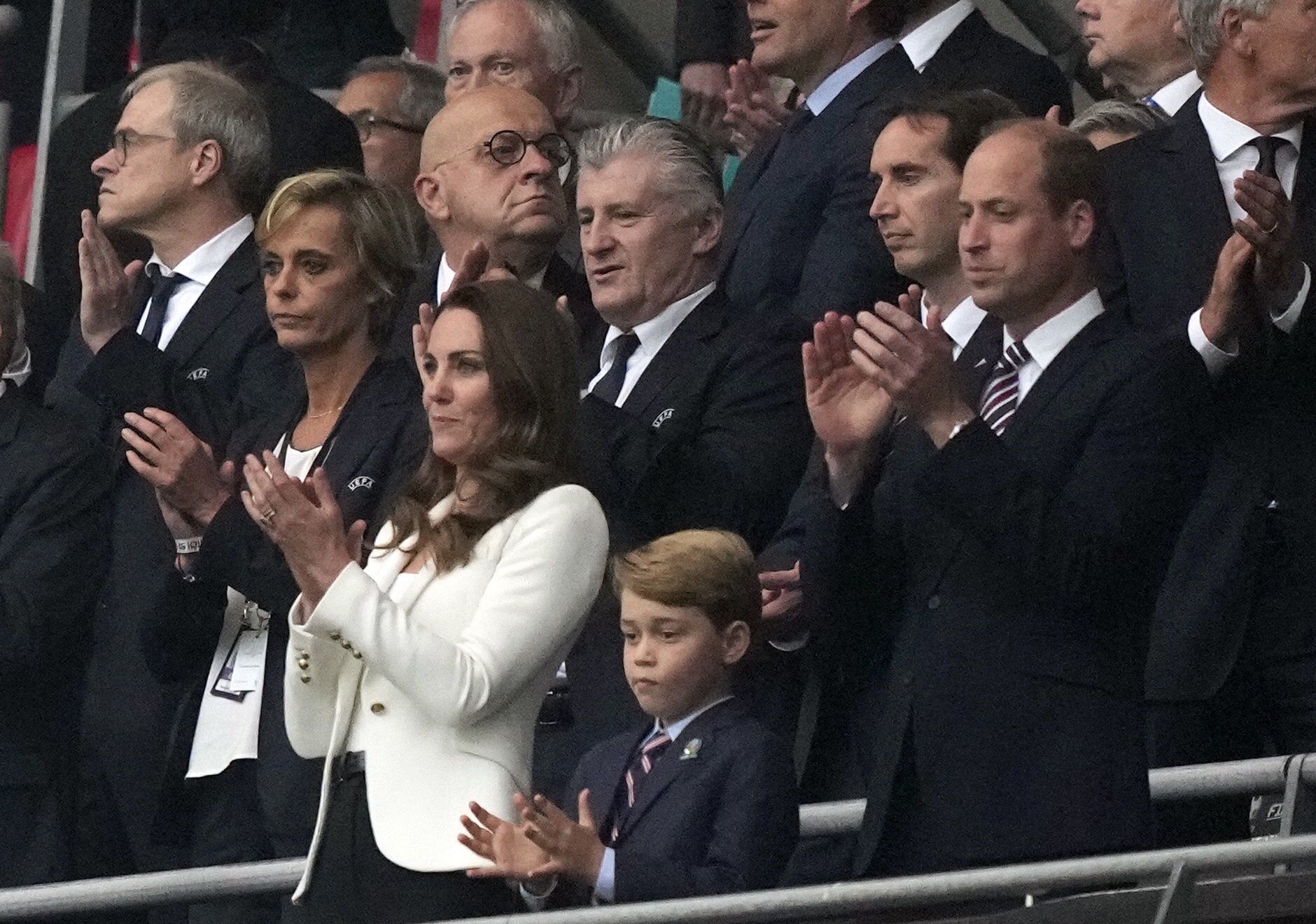 Kate, William i mały George na finale Euro 2020