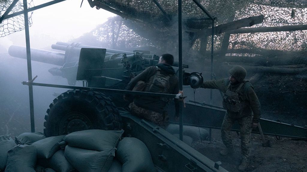 Ukrainian Artillery Position Near Pokrovsk
POKROVSK, UKRAINE - OCTOBER 16: Ukrainian artillerymen of the 152nd Separate Grenadier Brigade operate on October 16, 2025 near Pokrovsk, Ukraine. The American-made M-114 howitzer was transferred to Ukraine by the Czech Republic after the start of Russia's full-scale invasion. (Photo by Marharyta Fal/Frontliner/Getty Images)
Marharyta Fal/Frontliner