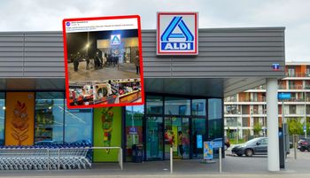 Nie było jeszcze 6:00. Ujęcia sprzed Aldi. Ustawiła się kolejka