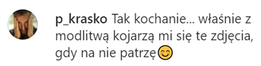 Piotr Kraśko komentuje zdjęcia żony