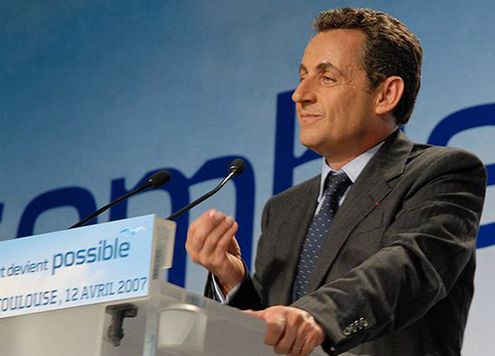 Nicolas Sarkozy - spocony czy pryszczaty? Fot. Guillaume Paumier/Wikimedia Commons