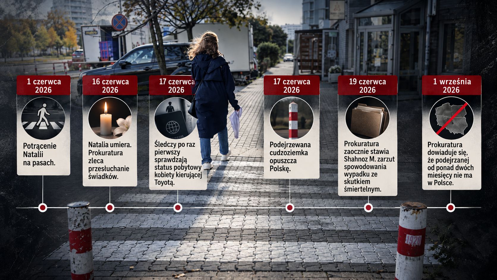 Podejrzewana kobieta nie niepokojona opuściła Polskę