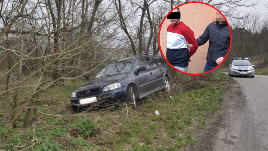 Uciekał przed policją z niemowlęciem w nosidełku
