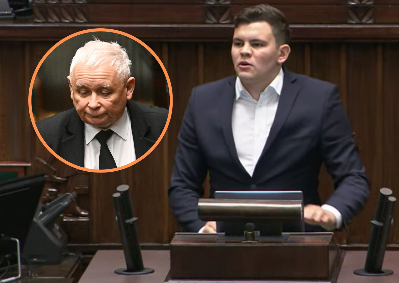 Spięcie w Sejmie. Kaczyński zareagował na słowa Gomoły. "To, że jest pan młody"