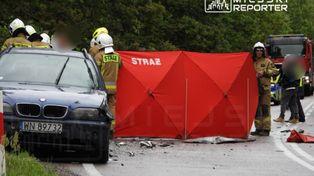 Śmiertelny wypadek na DK62. Ciężarówka zmiażdżyła auto osobowe, nie żyje jedna osoba