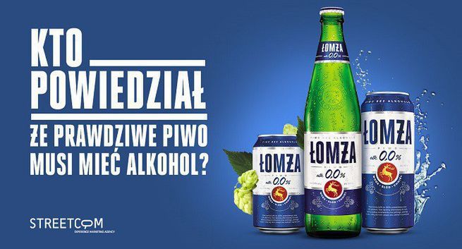 Łomża reklamuje piwo bezalkoholowe z agencją Streetcom