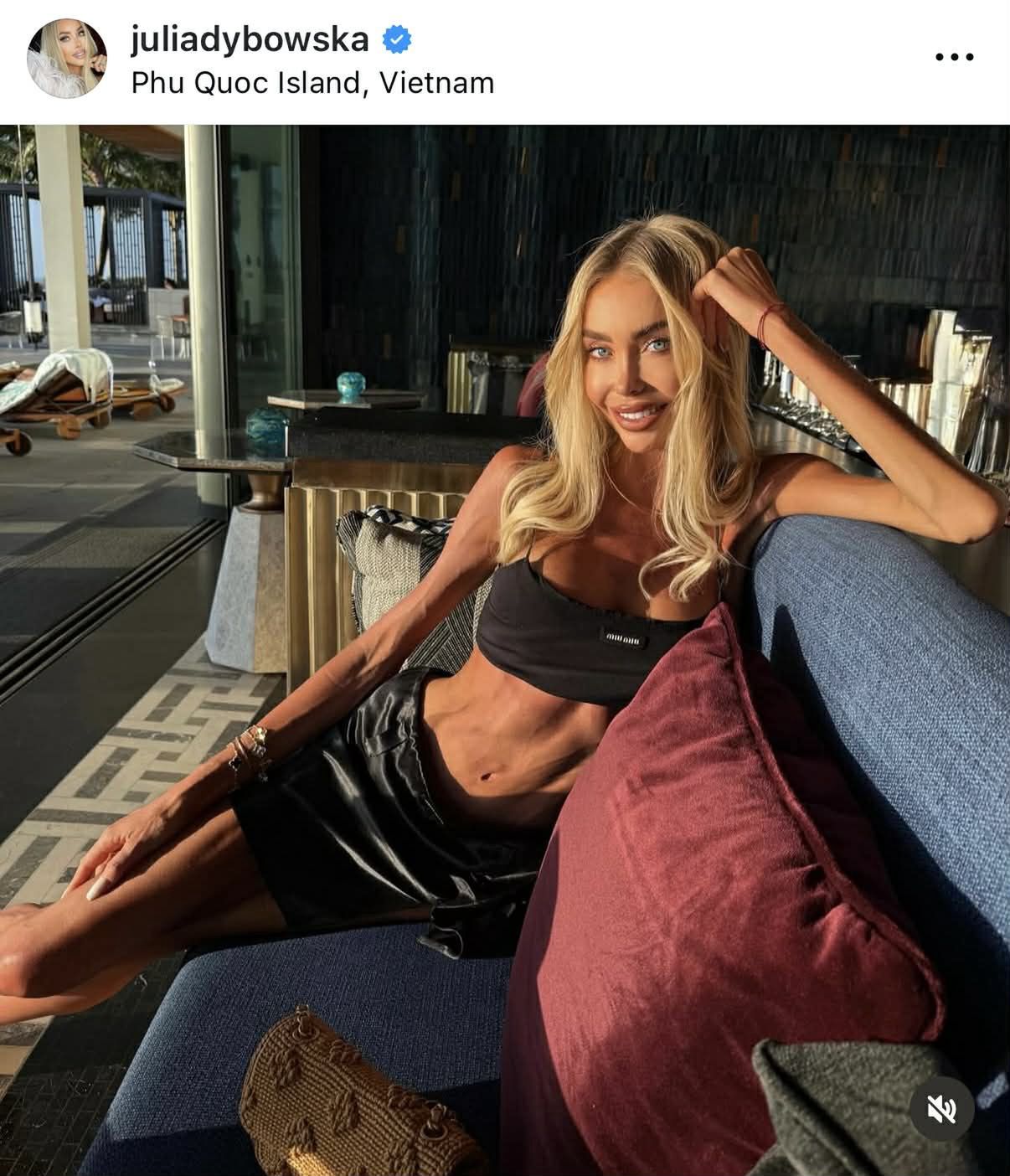 Julia Dybowska na wakacjach