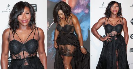 Umięśniona Serena Williams w sukni wieczorowej! (ZDJĘCIA)