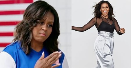 Michelle Obama ćwiczy z piłką lekarską i chwali się UMIĘŚNIONYM BRZUCHEM (FOTO)