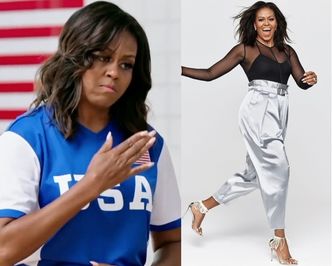 Michelle Obama ćwiczy z piłką lekarską i chwali się UMIĘŚNIONYM BRZUCHEM (FOTO)