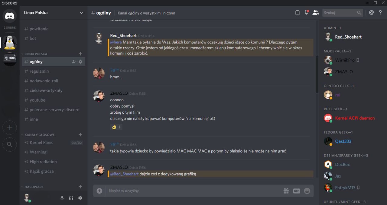 Kończysz z Windows i szukasz dobrego systemu dla siebie ale nie wiesz co wybrać? Wpadnij na Discord Linux Polska!