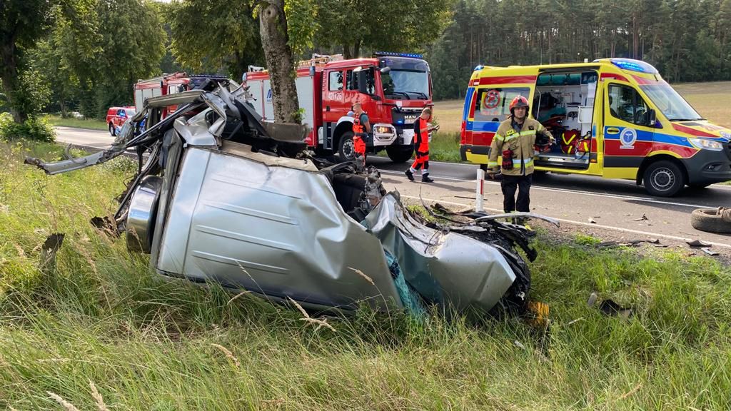 Śmiertelny wypadek na DW 201