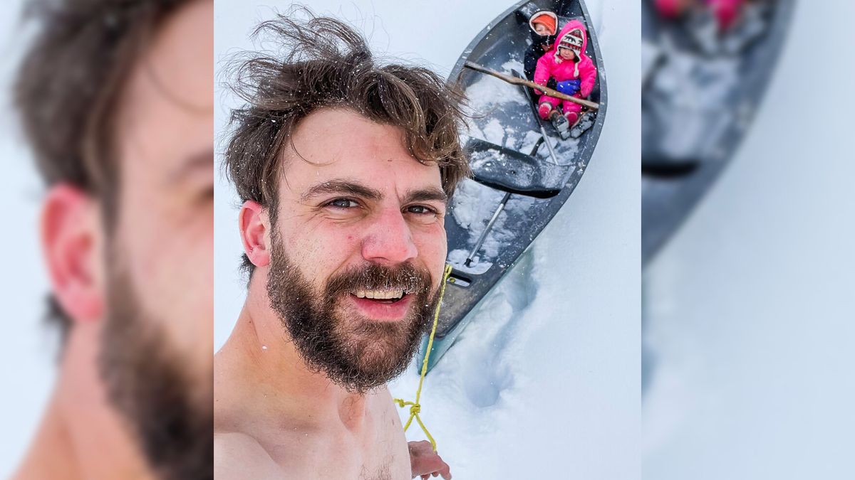 Robił zdjęcia bez koszulki na mrozie. Pozowały mu córki. Teraz się tłumaczy 1