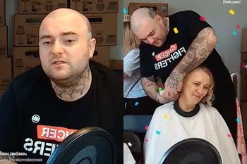 Niezwykły GEST mamy Bedoesa podczas charytatywnego streamu Łatwoganga. Raper ściął jej włosy