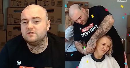 Niezwykły GEST mamy Bedoesa podczas charytatywnego streamu Łatwoganga. Raper ściął jej włosy