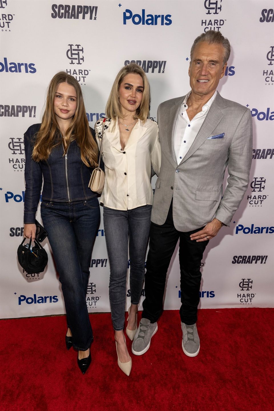 Dolph Lundgren pozuje z żoną i niewiele młodszą od niej córką