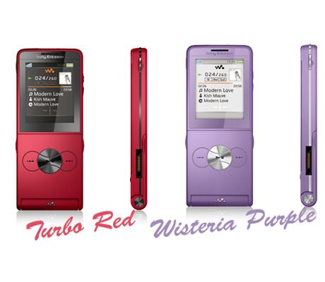 Nowe kolory Sony Ericsson W980 i W350i 2