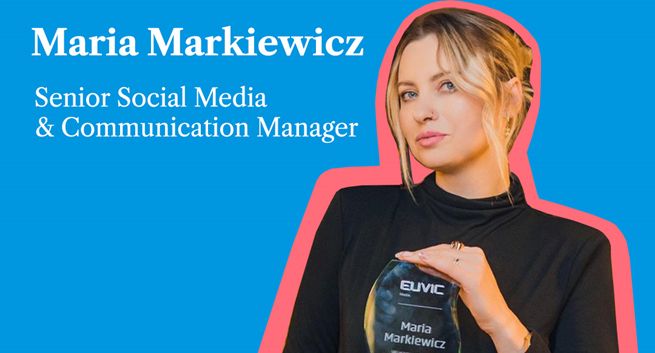 Maria Markiewicz senior social media &amp; communication managerem w Euvic Media