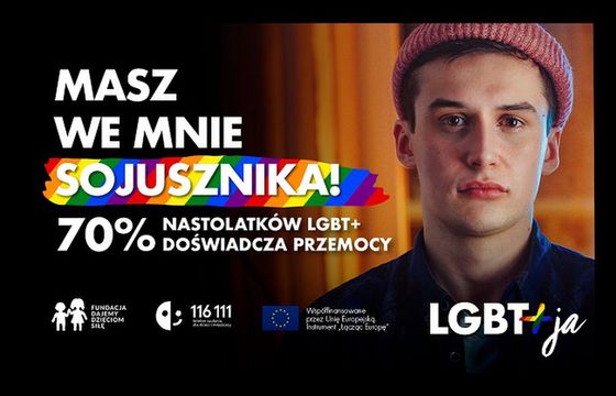 Fundacja Dajemy Dzieciom Siłę w nowej kampanii "LGBT+ja" wspiera nieheteronormatywną młodzież