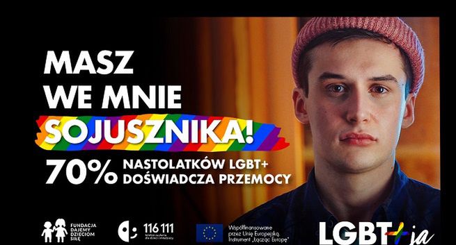 Fundacja Dajemy Dzieciom Siłę w nowej kampanii "LGBT+ja" wspiera nieheteronormatywną młodzież